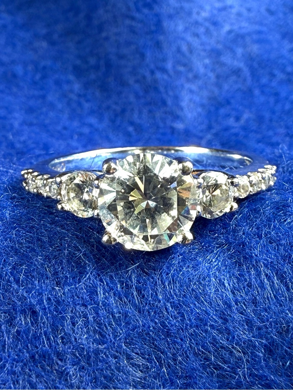 925 Sterling and CZ Engagement style ring